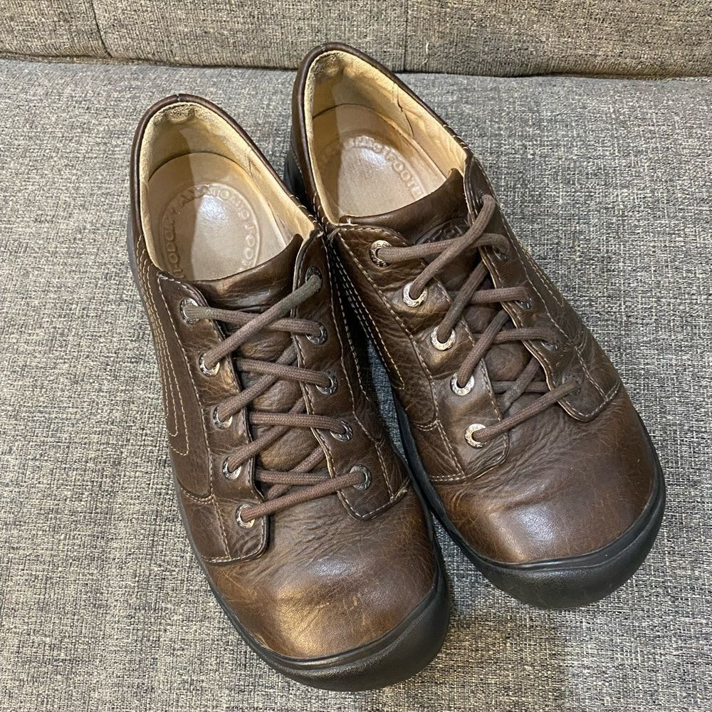 Keen Alki Brown Leather Lace Up Men Shoes Size 9.5